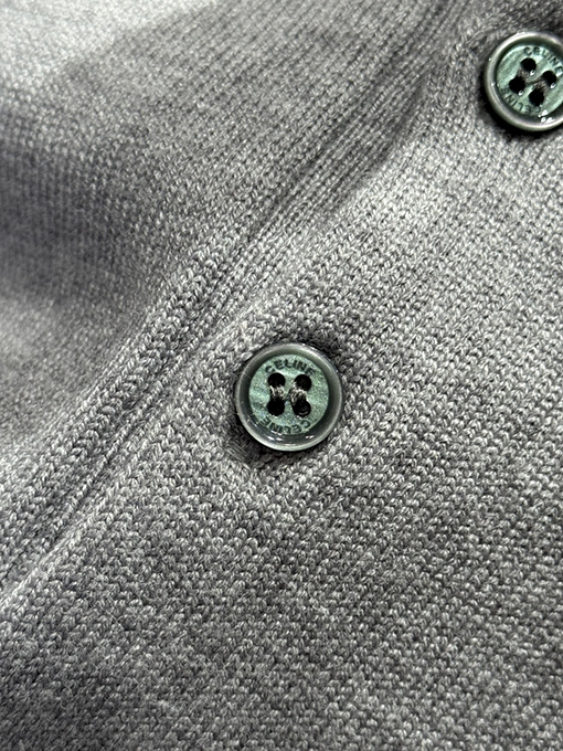 セリーヌ 刺繍入りニットポロシャツ