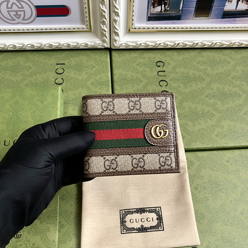 グッチ アプリコット色のPVCパッチワーク豚革ハンドバッグ