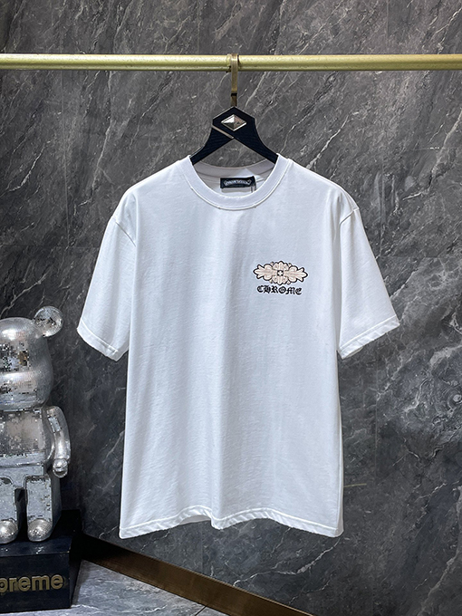 クロムハーツスーパーコピー クラシックなサンスクリット文字の半袖Tシャツ
