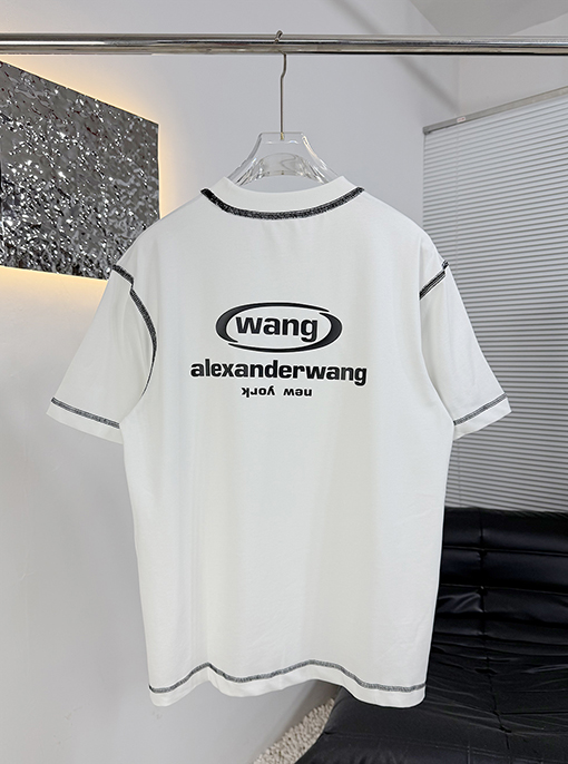 アレキサンダーワンスーパーコピー Alexander wang カラーブロックステッチの半袖Tシャツ