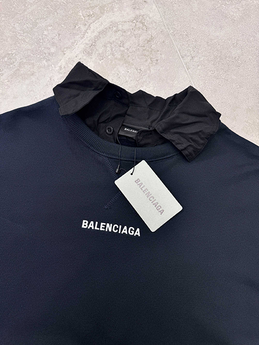 バレンシアガコピー BALENCIAGA フェイクツーピースパーカー