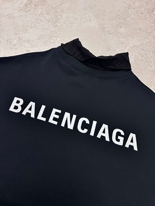 バレンシアガコピー BALENCIAGA フェイクツーピースパーカー