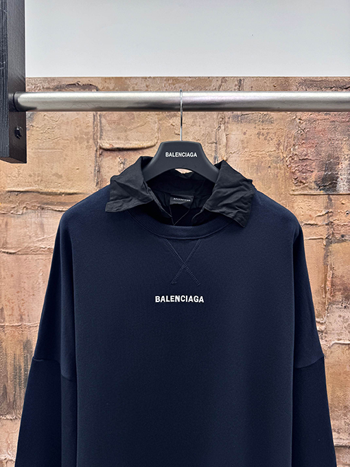 バレンシアガコピー BALENCIAGA フェイクツーピースパーカー