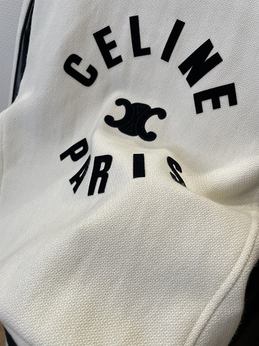 セリーヌ CELINE ロゴパッチワークベースボールジャケット