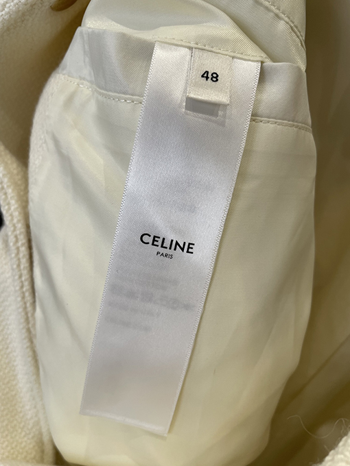 セリーヌ CELINE ロゴパッチワークベースボールジャケット