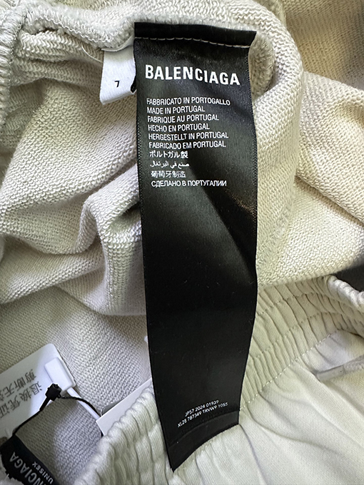 バレンシアガコピー Balenciaga コーラウェーブロゴ刺繍入りカジュアルショーツ