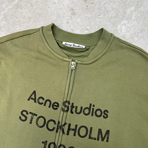 アクネストゥディオズ Acne Studios 1996 ロゴプリント入りウォッシュジップアップジャケット