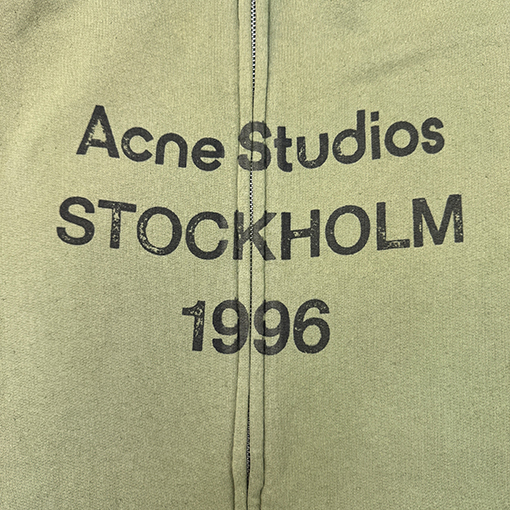アクネストゥディオズ Acne Studios 1996 ロゴプリント入りウォッシュジップアップジャケット