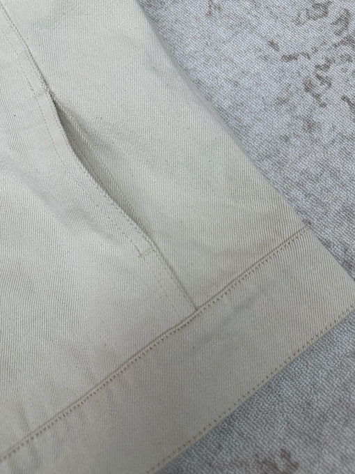 ディオール Oblique オフホワイトのプリント入りフード付きデニムジャケット