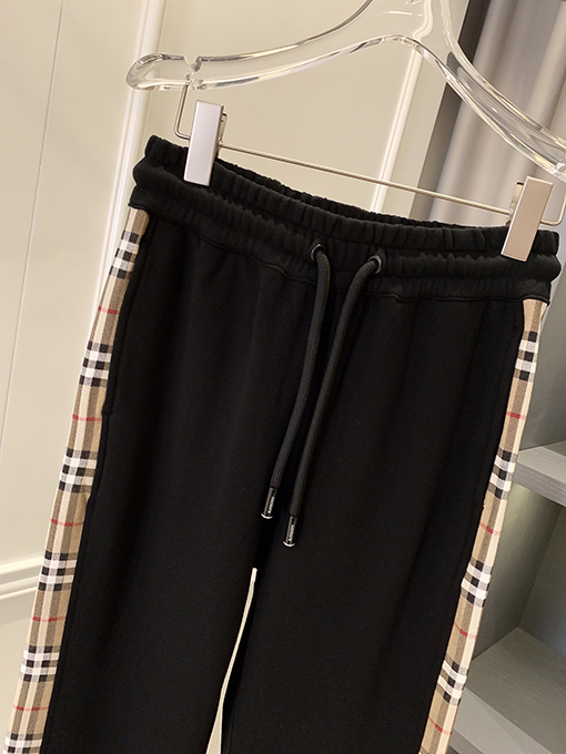 バーバリー チェック柄のコットン製ゆったりスウェットパンツ