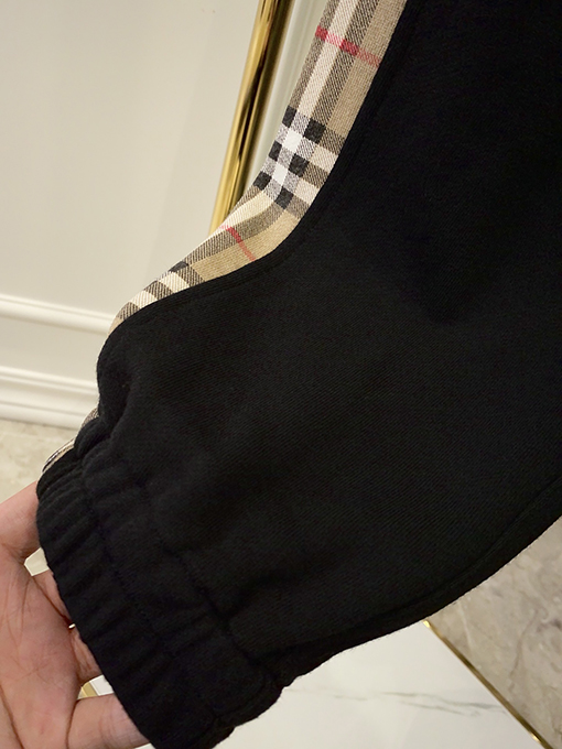 バーバリー チェック柄のコットン製ゆったりスウェットパンツ