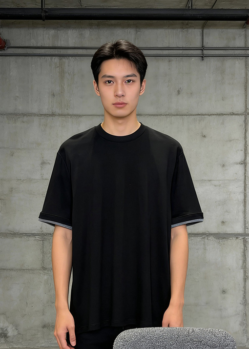 エルメス ツーピース風デザインの半袖Tシャツ