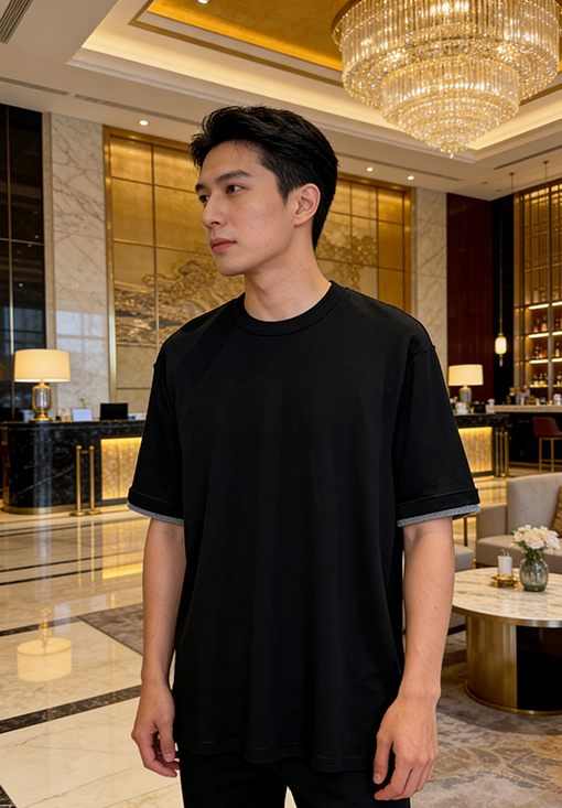 エルメス ツーピース風デザインの半袖Tシャツ
