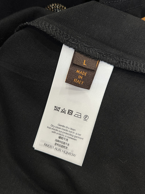 ルイヴィトンコピー LV 花柄ラインストーン付きクルーネック半袖Tシャツ
