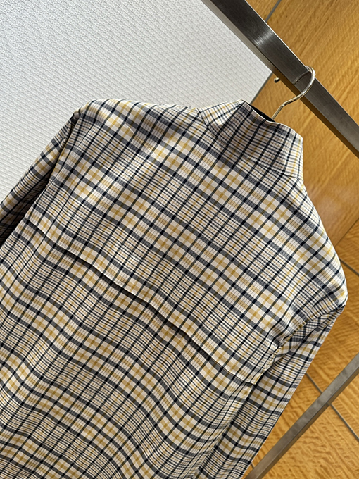 ディオールスーパーコピー チェック柄のスタンドカラー刺繍入りコート