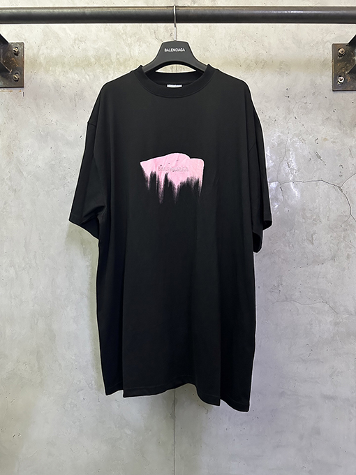 バレンシアガコピー Balenciaga 3M 刺繍プリント半袖Tシャツ