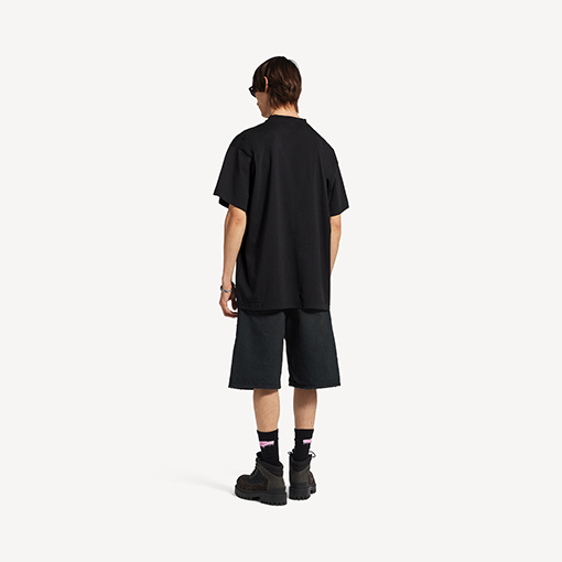 バレンシアガコピー Balenciaga 3M 刺繍プリント半袖Tシャツ
