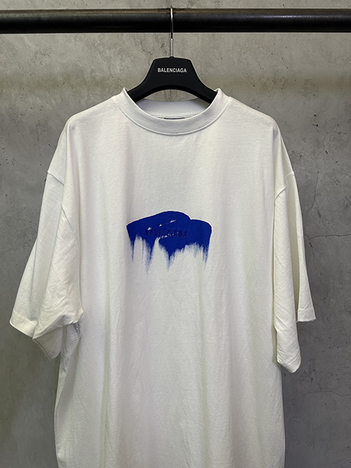 バレンシアガコピー Balenciaga 3M 刺繍プリント半袖Tシャツ
