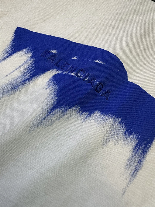 バレンシアガコピー Balenciaga 3M 刺繍プリント半袖Tシャツ