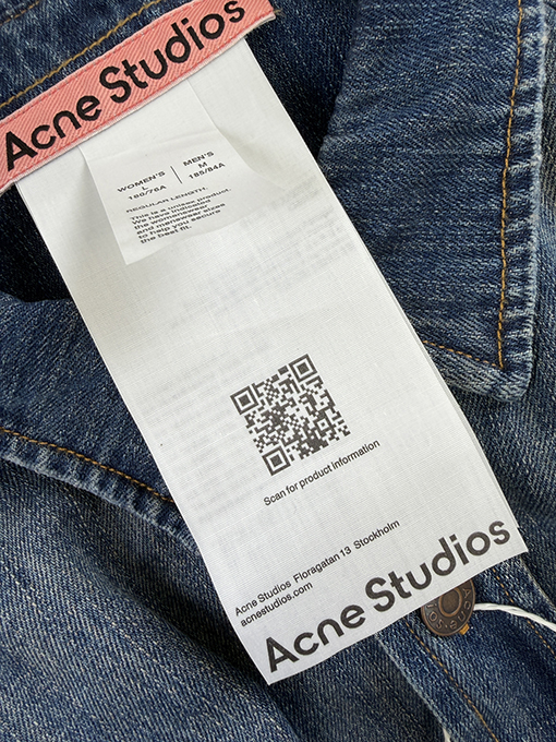 アクネストゥディオズスーパーコピー Acne Studios スプラッターペイントのデニムシャツ