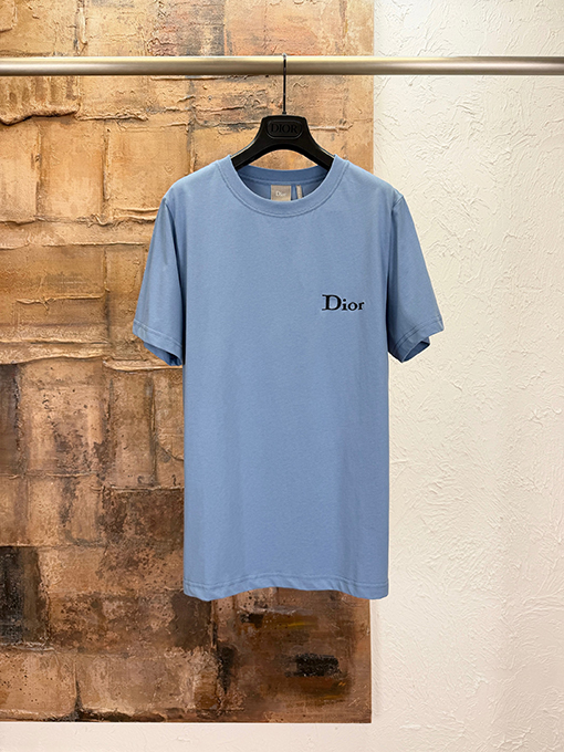 ディオールスーパーコピー Dior 刺繍ロゴ入り半袖Tシャツ