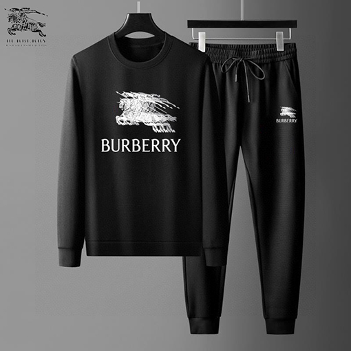 バーバリー BURBERRY 新モデル人気のトレンドクルーネックのスウェットシャツとパンツのセット