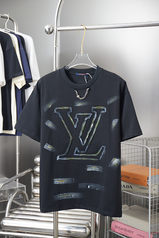 ルイヴィトン LV 新作グラフィティエンボス半袖Tシャツ