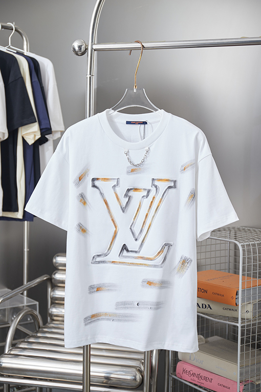 ルイヴィトン LV 新作グラフィティエンボス半袖Tシャツ