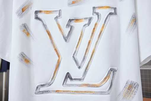 ルイヴィトン LV 新作グラフィティエンボス半袖Tシャツ