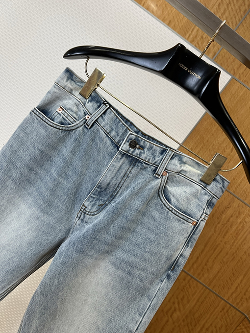 グッチ ダブルGロールアップストレートレッグジーンズ