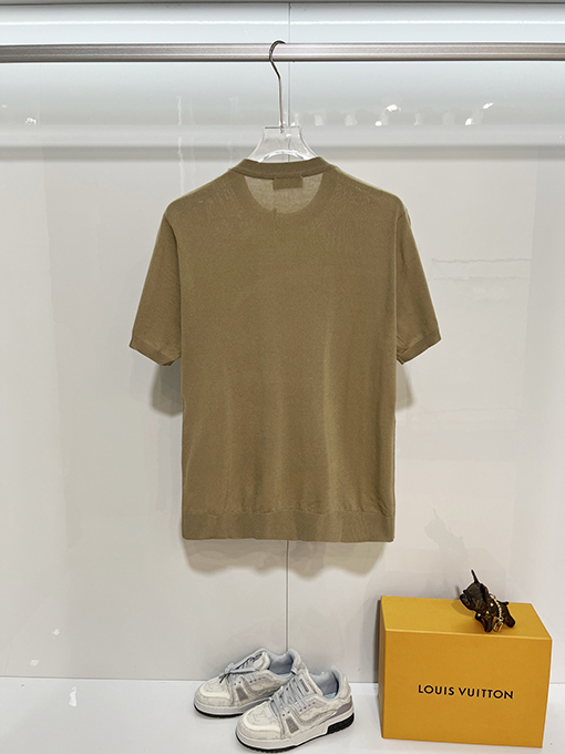 エルメススーパーコピー カラーブロックカラーの半袖ニットセーター
