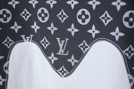 ルイヴィトンコピー 新作パッチワーク半袖Tシャツ