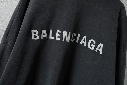 バレンシアガ Balenciaga ヘビーウェイトのツーピースクラシックなロゴ入りコカコーラ刺繍りウォッシュジップアップフード付きスウェットジャケット