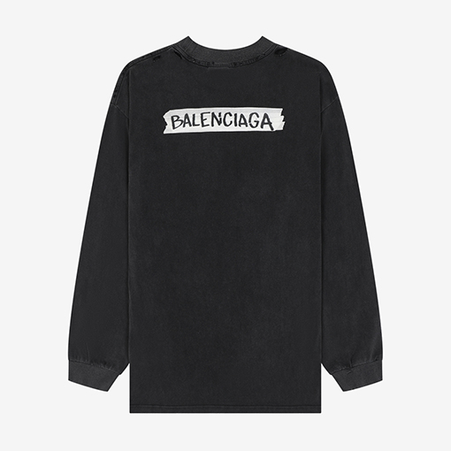 バレンシアガスーパーコピー Balenciaga クラシックなテープ付き長袖シャツ