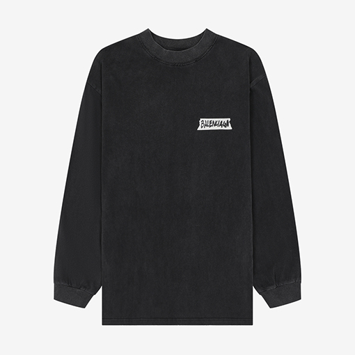 バレンシアガスーパーコピー Balenciaga クラシックなテープ付き長袖シャツ