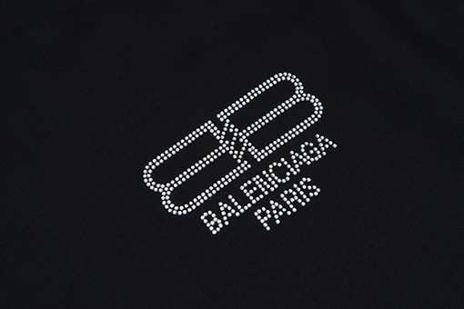 バレンシアガコピー Balenciaga ダブルBバックルラインストーン長袖シャツ
