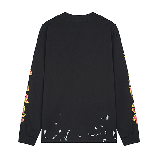 バレンシアガ Balenciaga 新作ライトニングレターダメージ長袖シャツ