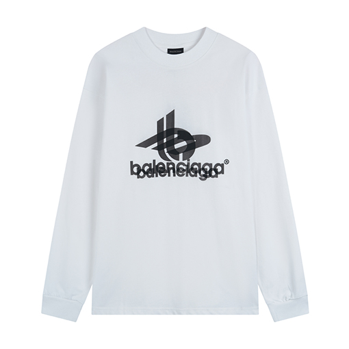 バレンシアガ Balenciaga ダブルイメージプリントの長袖シャツ