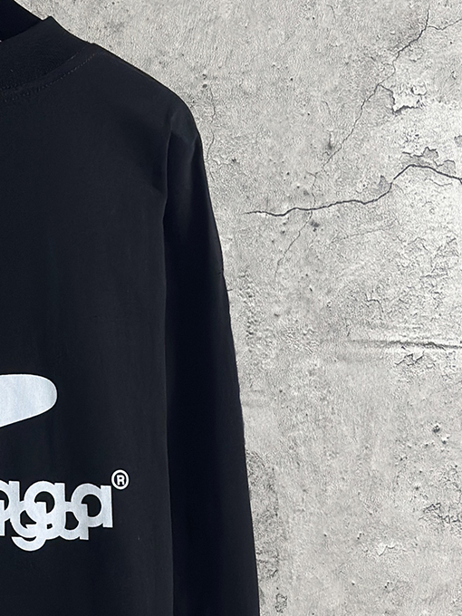 バレンシアガ Balenciaga ダブルイメージプリントの長袖シャツ
