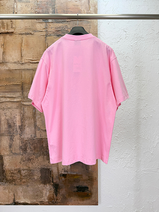 バレンシアガコピー BALENCIAGA クラシックな波のひび割れプリント半袖Tシャツ