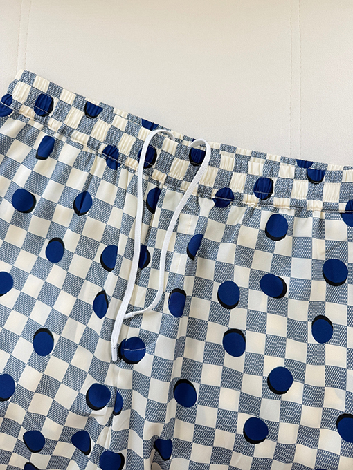 ルイヴィトン チェック柄のドット柄ショートパンツ