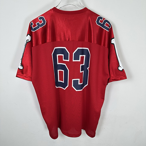 シュプリームコピー SUPREME Bones Football Jersey ボーンナンバーメッシュラグビー半袖ジャージ