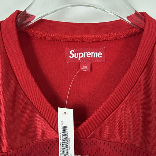 シュプリームコピー SUPREME Bones Football Jersey ボーンナンバーメッシュラグビー半袖ジャージ