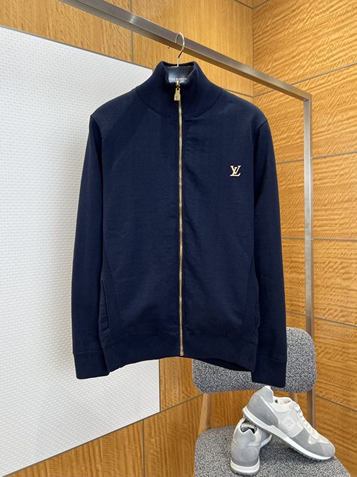 ルイヴィトン 両面リバーシブルジャカードスタンドカラージャケット