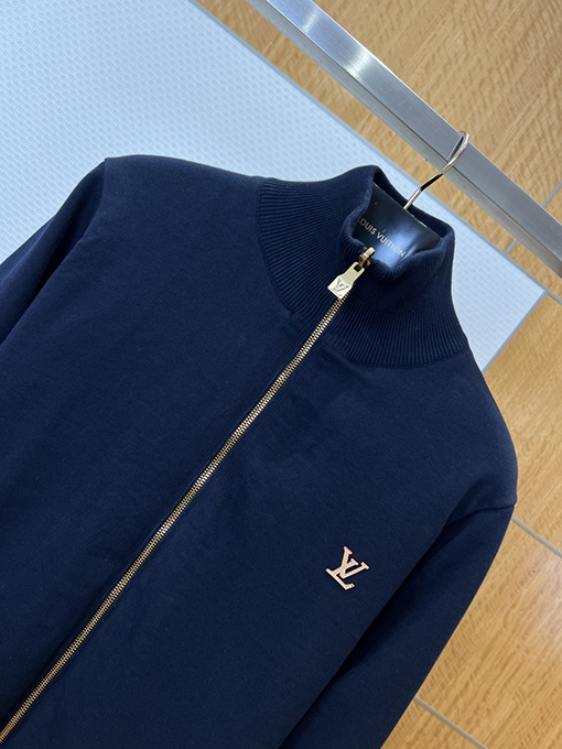 ルイヴィトン 両面リバーシブルジャカードスタンドカラージャケット