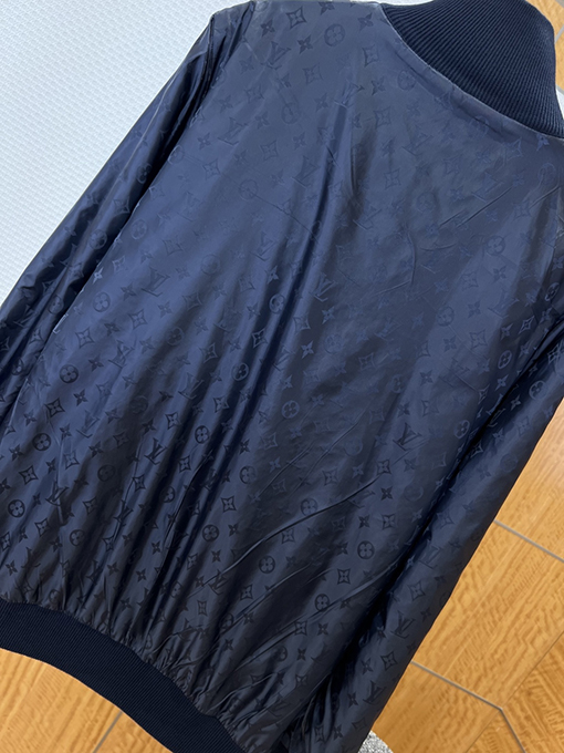ルイヴィトン 両面リバーシブルジャカードスタンドカラージャケット
