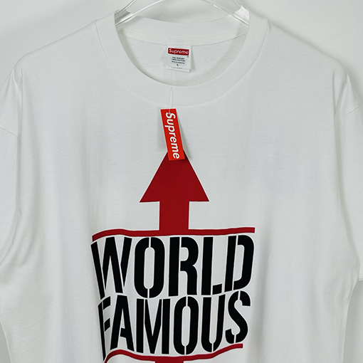 シュプリームスーパーコピーSupreme 26SS WORLD FAMOUS TEE アロー クラシック レター 半袖Tシャツ