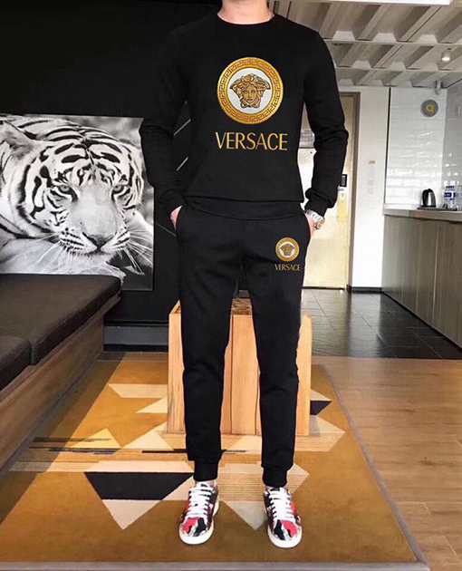 ヴェルサーチスーパーコピー VERSACE ファッション人気のトレンドクルーネックのスウェットシャツとパンツのセット