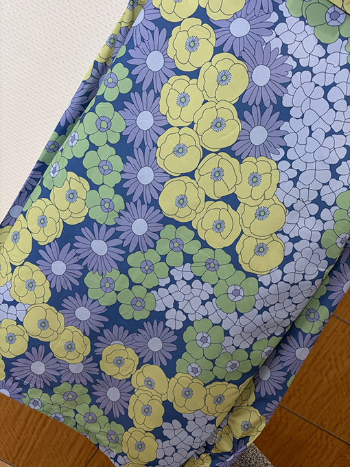 プラダ 花柄プリントの襟付き長袖シャツ