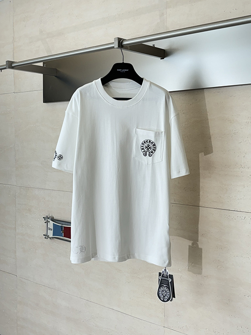 クロムハーツコピー レインボーホースシューロゴ入り半袖Tシャツ